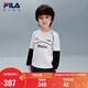 FILA斐樂(lè )兒童童裝長(cháng)T類(lèi)2026年春季男小童長(cháng)袖T恤