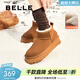 百麗（Belle）增高厚底雪地靴女商場(chǎng)款保暖加絨短靴D1C1DDM4 棕色 36 (230mm)