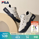 FILA斐樂(lè )女鞋運動(dòng)鞋摩登斑斕板鞋春新款百搭舒適休閑鞋時(shí)尚小白鞋 奶白/杏仁奶白-GA 36.5
