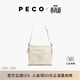 PECO城市系列Hobo包春夏新款單肩軟皮水桶包斜挎大容量百搭托特包 中號臟白色頭層樹(shù)皮皺小牛
