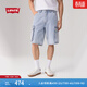 Levi's【商場(chǎng)同款】李維斯新款男士休閑工裝牛仔短褲001GU 淺藍色 32 (12)