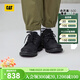 卡特（CAT）新品男女同款戶(hù)外牛皮低幫休閑鞋情侶同款黃靴商場(chǎng)同款 黑色 41