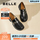 百麗（Belle）時(shí)尚飾扣樂(lè )福鞋女平跟通勤單鞋B7X1DAA5預售 黑色 37 (235mm)