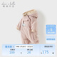 戴維貝拉【商場(chǎng)同款】冬裝嬰兒衣服寶寶加絨加厚連體衣男寶服女寶