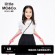 little MO&Co.童裝夏裝兒童泡泡袖女童小衫愛(ài)心短袖上衣大童小女孩 本白色 110 110/56