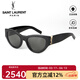 YSL圣羅蘭墨鏡女SLM94/F樸彩英ROSE同款YSL窄框貓眼女生情人節七夕禮物 M94/F-001-黑色-亞洲版