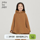 jnby by JNBY江南布衣童裝冬羊毛呢大衣連帽A型保暖外套公主女童兒童1N0810380 232金棕色 130 cm