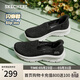 斯凱奇（Skechers）單鞋閃穿鞋女士春季一腳蹬懶人鞋厚底淺口休閑健步鞋159287