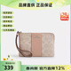 蔻馳（COACH）女包Corner Zip 16拉鏈開(kāi)合女款手拿包手腕包零錢(qián)包禮物送女友 奶茶色