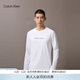 Calvin KleinJeans春秋男士休閑通勤ck字母印花圓領(lǐng)內搭打底衫長(cháng)袖T恤上衣