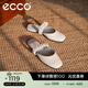 愛(ài)步（ECCO）穆勒鞋女 時(shí)尚百搭羊皮包頭涼拖鞋女 安妮方頭208573 石灰色20857301378 39