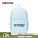 斯凱奇（Skechers）雙肩包男女同款學(xué)生經(jīng)典紅色書(shū)包時(shí)尚大容量休閑運動(dòng)旅行通勤背包 嬰兒淺藍/022G