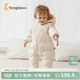 童泰（TONGTAI）嬰兒羽絨服連體衣秋冬男女寶寶連帽哈衣兒童外出三防鴨絨爬服 暖黃色 90 碼(建議18-24月身高80-92cm)
