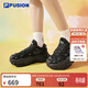 斐樂(lè ) FUSION斐樂(lè )潮牌女鞋硬糖鞋厚底老爹鞋女運動(dòng)鞋女 黑色-BK 36