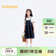 巴拉巴拉女童裙子兒童連衣裙夏裝中大童假兩件輕薄裙子時(shí)尚208225111019