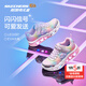 Skechers斯凱奇童鞋女童運動(dòng)鞋閃燈鞋開(kāi)關(guān)魔術(shù)貼兒童休閑公主鞋302315L 銀色/多彩色/SMLT 27.5