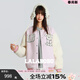 LALABOBO【商場(chǎng)同款】棒球服夾克外套25年秋冬新百搭拼接上衣RBEC-WSJW13 粉色 L