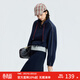 美特斯邦威夾克女2026春季新款寬松潮流半開(kāi)領(lǐng)假兩件拼接撞色外套 藏青組 M 160/84A