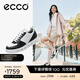愛(ài)步（ECCO）板鞋女 時(shí)尚潮流百搭經(jīng)典軟面舒適休閑運動(dòng)鞋女鞋 街頭209713 黑色白色20971350669 37 (235mm)