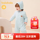 巴拉巴拉童裝嬰兒連體衣哈衣爬服寶寶冬裝男女童純棉加厚包屁衣嬰兒爬行服 藍色調00388 90cm