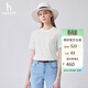 哈吉斯（HAZZYS）女裝 春季女士圓領(lǐng)文藝細條紋T恤衫ASTSE0BBE68