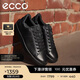 愛(ài)步（ECCO）板鞋男 經(jīng)典百搭牛皮輕奢休閑鞋 街頭521304 黑色41 HL