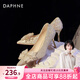 達芙妮水晶高跟鞋女2026新款婚鞋女金色蝴蝶結新娘鞋子女敬酒服伴娘鞋 香檳金 36