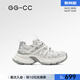 GG-CC【星球物種】秋季潮流復古做舊老爹鞋女捆綁設計休閑鞋G25X8617 白灰色 四季款 36