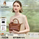 暇步士（Hush Puppies）女士手提包包新款女包斜挎包大容量經(jīng)典純色生日禮物送女友 咖啡HA-141234808