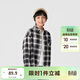 巴拉巴拉童裝兒童襯衫2025女童男童上衣格紋襯衣春裝親子百搭209125102201
