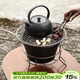 唐豐 圍爐煮茶炭火茶爐罐罐茶煮茶器中式煮茶爐炭爐戶(hù)外陶壺煮茶壺 三文爐+敘雅壺套組