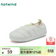 熱風(fēng)（Hotwind）加絨毛毛鞋女鞋冬季新款平底舒適家居鞋子保暖面包鞋 07綠色 35-36 35-36