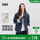 森馬（Semir）牛仔外套女中長(cháng)款落肩寬松夾克2025春秋棉質(zhì)通勤109125108014