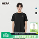 NEPA耐葩25年新品男士夏季戶(hù)外透氣運動(dòng)短袖圓領(lǐng)T恤7L35325 黑色C01 M 175/92A（100）