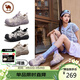 駱駝牌 丑萌鞋女戶(hù)外厚底休閑鞋百搭徒步登山鞋 P25A202027 紫色 36