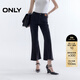 ONLY2026春季新款拼接斜線(xiàn)剪裁高腰顯瘦九分喇叭褲牛仔褲女|126149016 J09深牛仔灰色 2XL XXL標準褲長(cháng)