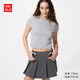 優(yōu)衣庫女裝圓領(lǐng)短T恤/短袖26春夏新款483455 03 灰色 3XL /170/108C