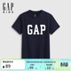 蓋璞（GAP）男童2026春季新款logo短袖T恤兒童裝百搭上衣867583