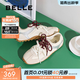百麗（Belle）時(shí)尚復古德訓鞋女商場(chǎng)同款輕巧薄底休閑鞋E2N1DCM5預售 米白色 37 (235mm)