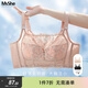 MsShe【贈送延長(cháng)扣】大碼女裝2026胖mm無(wú)鋼圈蕾絲內衣抹胸式文胸 清晨粉色現貨 100C