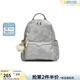 百思圖秋商場(chǎng)新款通勤大容量雙肩背包書(shū)包短途旅行包女TY063CX5 銀灰色TY063CX5 F