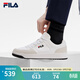FILA斐樂(lè )官方男鞋板鞋CHIC時(shí)尚百搭黑色滑板鞋低幫日常輕便休閑鞋 明亮白-BW 43