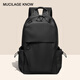 MUCILAGE KNOW新款小型雙肩包男迷你小號潮牌輕便書(shū)包休閑輕便牛津布旅行背包 黑色小號【24cm*14cm*39cm】
