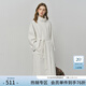 范思藍恩英倫設計感立領(lǐng)風(fēng)衣外套女2025秋裝撞色小個(gè)子休閑上衣女 極地白長(cháng)款 XXS （尺碼偏大，建議往小拍）
