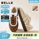 百麗（Belle）復古絨絨毛邊毛毛鞋女冬季新款加絨保暖休閑鞋B2841DM5 咖色 40 (250mm)
