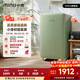小吉（MINIJ）冰箱小型家用單門(mén)冰箱121升一級能效客廳宿舍辦公室復古迷你小冰箱Pro 121L|一級能效|橄欖綠