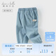 戴維貝拉【商場(chǎng)同款】?jì)和澴哟貉b女童牛仔束腳長(cháng)褲
