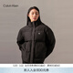Calvin KleinJeans【防水】秋冬女士休閑ck大口袋鴨絨立領(lǐng)面包服羽絨服外套 BEH-太空黑 M