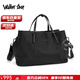 Walker Shop品牌旅行包男女商務(wù)手提斜挎尼龍布防水大容量旅游出差行李包 典雅黑【防水尼龍】 大號【48cm*23cm*30cm】