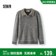 森馬（Semir）毛衫男冬季條紋POLO毛衣2025花紗提花情侶針織衫寬松109725107204